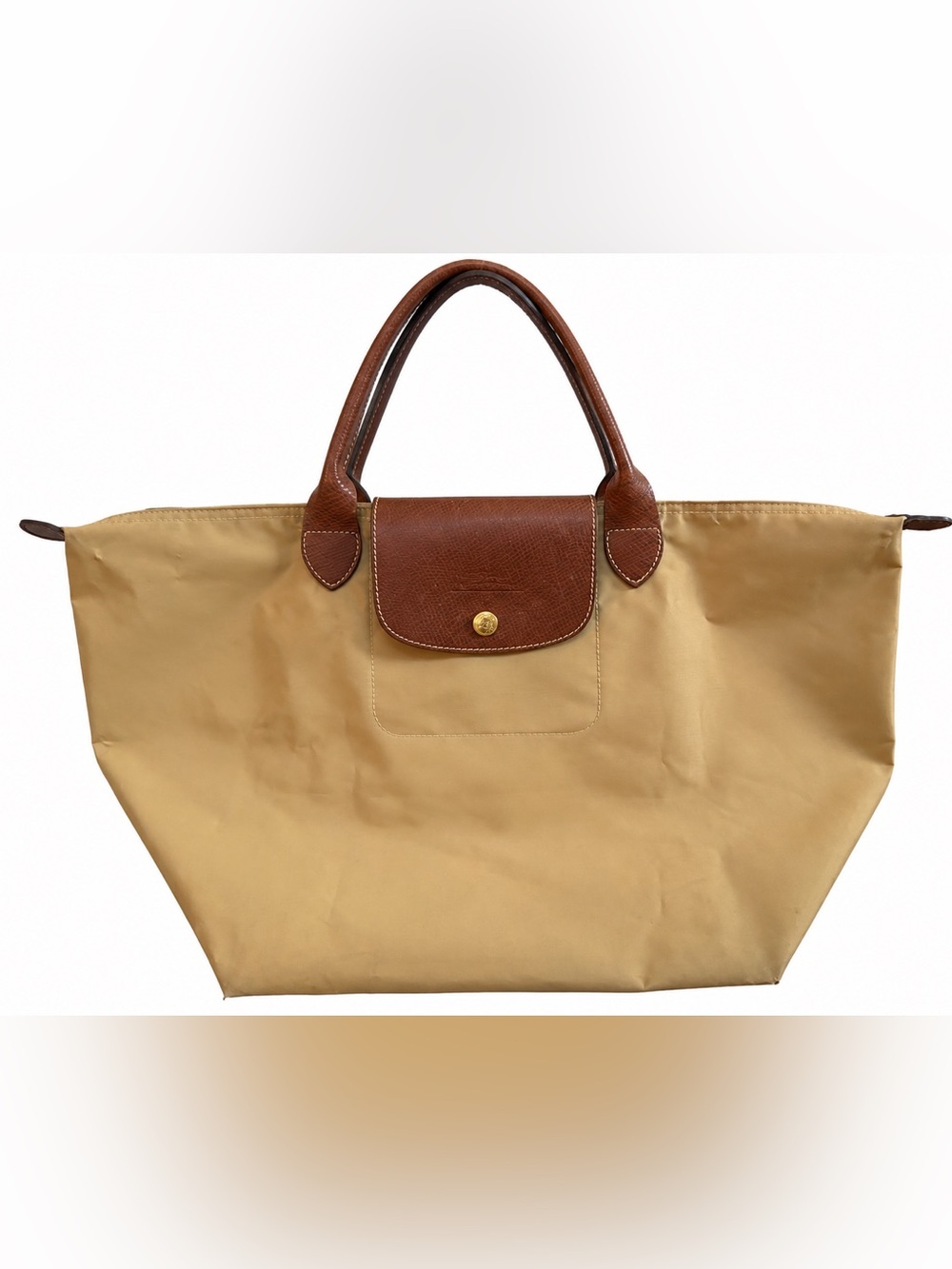 Longchamp Le Pliage Original Top Handle Bag M - Fawn Tan